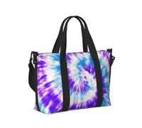 41 x 15 x 29 cm Sac à main Sac de voyage drapeau Trinité-et-Tobago pour femme et homme, Bleu coloré Tie Dye, Taille unique