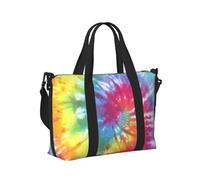 41 x 15 x 29 cm Sac à main Sac de voyage drapeau Trinité-et-Tobago pour femme et homme, Coloré Tie Dye., Taille unique