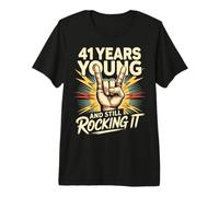 41 Years and Still Rocking 41 Anniversaire 41 Ans T-Shirt Haut de Gamme