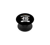 410 Baltimore Code régional États-Unis Ville en Vieilli Authentique (foncé) PopSockets PopGrip Adhésif