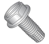 410 Coupe Fil d'acier inoxydable à vis, UNI, finition Tête hexagonale Rondelle à fente, Drive, Type F, 10-32, taille du filetage 3/10,2 cm Longueur (lot de 25)