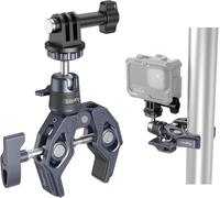 4102B Super Clamp with Ball Joint Mount Clamp Quick Release Adapter for GoPro Camera Monitor LED Light Max Load 3.5kg (7.7LB)