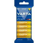 [4106101328] VARTA pack de 8 piles alcaline "Longlife", AA