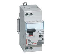 410724 Legrand Disjoncteur différentiel 10A type AC 300mA - courbe C - DX³4500 1P+N