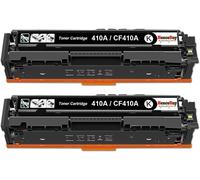 410A Noir Compatible Pour Hp 410A 410X Cf410A Cf410X Cartouche De Toner Pour Hp Color Laserjet Pro Mfp M477Fdw M477Fdn M477Fnw M477 M452Dn M452Dw M452Nw M452Dw M452 (2 Noir)[ENC942190]