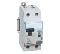 411002 Disjoncteur Différentiel 16a - 30ma - Type Ac - 1p+n - 2 Modules - Neutre à Droite - Auxiliarisable - Legrand