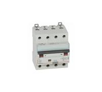 411206 Legrand Disjoncteur différentiel tétrapolaire 20A 300mA type AC - DX³6000 10kA 4P
