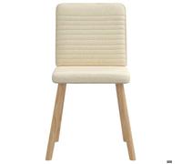 （41133）4 pièces Chaises à manger et Cuisine ,crème tissu - L45x P54xH86 cm