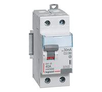 411591 Legrand Interrupteur différentiel 40A type F 30mA bipolaire - 2 modules - Bornes alignées