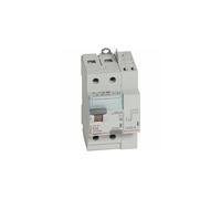 Interrupteur différentiel DX³-ID arrivée haute et départ bas à vis 2P 230V 63A type AC 30mA - LEGRAND - 411633