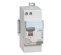 411650 Interrupteur Différentiel Dx3 2p 63a Type Ac Arrivée Haute + Départ Haut - Automatique - Legrand