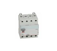 Interrupteur différentiel DX³-ID arrivée haute et départ bas à vis 4P 400 V type AC 4 modules 300mA 25A - LEGRAND - 411664