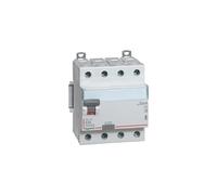 411676 Legrand - Interrupteur différentiel tétrapolaire 63A type A 30mA - 4 modules - Bornes alignées