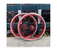 412 305 Roues De Vélo V Frein Jeu De Roues Avant Arrière 14 16 Pouces Vélo Pliant BMX Pignon 9T Vitesse Unique Moyeux À Roulements 74/85mm Bolt on