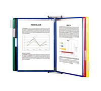 [414109-ASS] tarifold Tdisplay Système Support mural 10 poches assortis