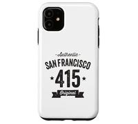 415 San Francisco Code régional Vieilli Authentique Coque pour iPhone 11