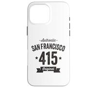 415 San Francisco Code régional Vieilli Authentique Coque pour iPhone 16 Pro Max