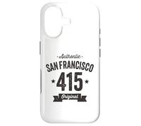 415 San Francisco Code régional Vieilli Authentique Coque pour iPhone 17