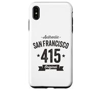 415 San Francisco Code régional Vieilli Authentique Coque pour iPhone XS Max