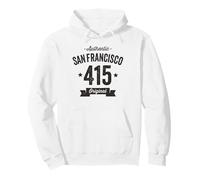 415 San Francisco Code régional Vieilli Authentique Sweat à Capuche