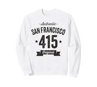 415 San Francisco Code régional Vieilli Authentique Sweatshirt