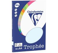 [4151C] Clairefontaine Ramette 50 Feuilles Papier 160g A4 210x297 mm Bleu