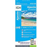 IGN Ajaccio.Îles Sanguinaires - Carte topographique Taille unique