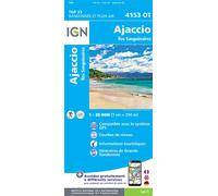 4153ot ajaccio iles sanguinaires Top 25 4153 Ouest - Collectif - Ign Institut Geographique National - broché - Atlas / carte