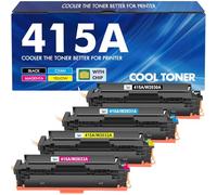 415A 415X Toner: (avec Puce) Compatible pour HP 415A Toner Color Laserjet Pro MFP M479fdw M479dw M479fnw M479fdn M454dw M454dn M479 W2030A W2031A W2032A W2033A (Noir Cyan Magenta Jaune, Pack de 4)