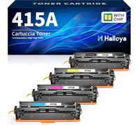 415A Lot de 4 toners avec puce compatibles avec HP Color LaserJet Pro MFP M479dw M479fdw M479fnw M479fdn M454dw M454dn M479 W2030X W2031X W2032X W2033X