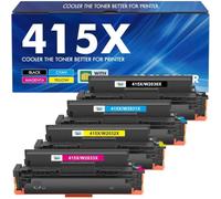 415X 415A Cartouche de Toner Compatible pour HP LaserJet Pro MFP M479fdw | avec Puce 415A W2030X W2031X W2032X W2033X pour MFP M479dw M479fdw M479fnw M479fdn M454dw M454dn M479 Noir Cyan Jaune Magenta