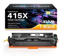 415X 415A M479fdw Toner [avec Puce] Compatible avec HP 415X 415A Multipack Color Laserjet Pro MFP M479fnw M479dw M479fdn M454dw M454dn W2030X (1 x Noir)