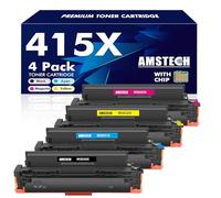 415X 415A M479fdw avec Puce Compatible pour HP 415X 415A Toner Color Laserjet Pro MFP M479fdw M479dw M479fnw M479fdn M479 M454dw M454dn M454 W2030X W2030A W2031X W2032X W2033X de 4-Pack