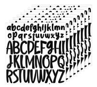 416 Pièces Lettre Autocollantes, 8 Feuilles 2,5cm 5cm Autocollants Alphabet Imperméables Vinyle Décalcomanies Lettres pour Scrapbooking Boîte aux Lettres Affiches Travaux Manuels (Noir)