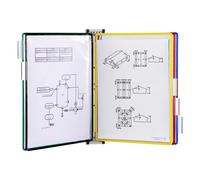 [416169] Djois Kit mural magnétique - A4 - 5 poches - Assorti