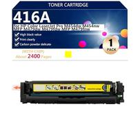 416A W2040A W2041A W2042A W2043A Cartucho de Tóner Compatible Para HP Color LaserJet Pro M454dw M454nw MFP M479dw M479fdw MFP M479fnw Impresora, Alto Rendimiento 2400 Páginas,Yellow-1 Pack