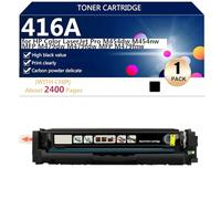 416A W2040A W2041A W2042A W2043A Cartucho de Tóner Compatible Para HP Color LaserJet Pro M454dw M454nw MFP M479dw M479fdw MFP M479fnw Impresora, Alto Rendimiento 2400 Páginas,Black-1 Pack