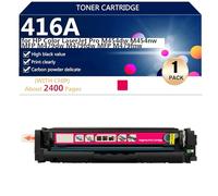 416A W2040A W2041A W2042A W2043A Cartucho de Tóner Compatible Para HP Color LaserJet Pro M454dw M454nw MFP M479dw M479fdw MFP M479fnw Impresora, Alto Rendimiento 2400 Páginas,Magenta-1 Pack