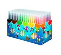 41867 Coffret Scolaire de 144 Unités Feutre coloriage Triangulaire encre ultra-lavable pointe Bloquée
