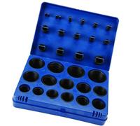 419 Pièces Kit de Bagues D’étanchéité Nbr et Silicone Bleu | Boîte de Rangement Incluse, Paroi Extra Épaisse, Haute Charge Dynamique, Limite les Fuites, Usage Machine