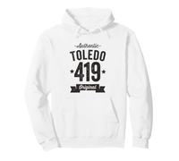 419 Toledo Code régional Vieilli Authentique USA Sweat à Capuche