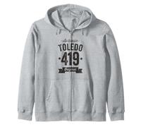 419 Toledo Code régional Vieilli Authentique USA Sweat à Capuche