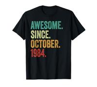 41st Birthday Gifts for Men Women Awesome Since October 1984 T-Shirt