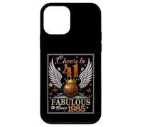 41st Birthday Women Cheers to 41 Years Fabulous Since 1985 Coque pour iPhone 12 Mini