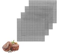 42 * 36cm Grille Barbecue decoupable, 4PC Tapis de Cuisson Grille Anti-adhésif pour Yaourtières Multi-Délices Barbecue Cuisson