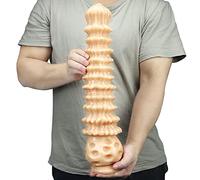 42,5 Gode Réaliste Gode Géant, Gode Monstre Gode Anal XXL Épais, Plug Anal Anal Silicone Fantasy Sex Toy pour Hommes, Femmes, Couples (1,7 KG), Couleur Chair(Color:Schwarz)