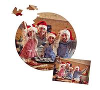 42 52 Pièces Puzzle Photo Personnalisé Puzzle personnalisé en Forme de Ronde avec Votre Photo 20x20cm Puzzles Vierges à Transfert Thermique Puzzles Blancs à Imprimer DIY Adultes Enfants