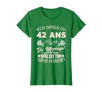 42 Ans De Mariage Humour Mari Anniversaire De Mariage T-Shirt, Femme, Vert Kelly, L
