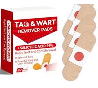 42 Pièces Anti Verrues Patch, Anti Cors Pieds Utilisation Facile, Contre les Verrues Soin des Pieds, Appliquer les parties du Corps,Anti-Verrues Avec Trou, Frottement Réduit