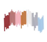 42 Pièces Pistolet à Colle Cire à Cacheter Bâtons, 7 Couleurs 10cm x 7mm Sans Fumée, Ronds Rétro, Pour Enveloppes, Mariages, Cartes de Voeux et Invitations